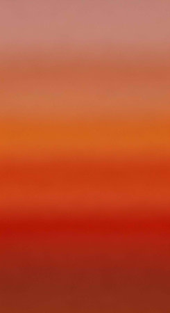 A vibrant and serene sunset landscape with warm orange and red hues in the sky