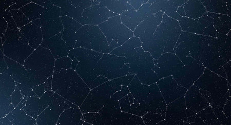 A stunning night sky filled with stars and constellations in a beautiful celestial landscape