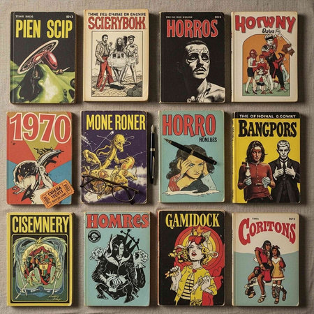 Colorful array of 12 comic book covers with diverse illustrations and titles