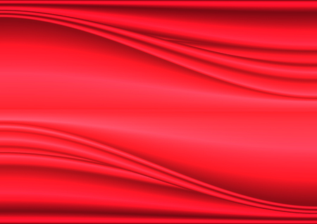 Abstract shapes on a red backgroundのイラスト素材
