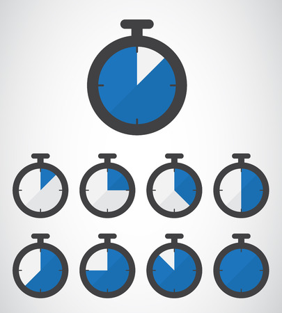 stopwatch icon, vector illustration. Flat design styleのイラスト素材