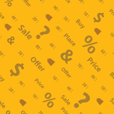 Sale price tag pattern, seamless ,Vector illustrationのイラスト素材