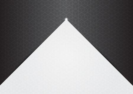 Polygon background hexagons half gray.のイラスト素材