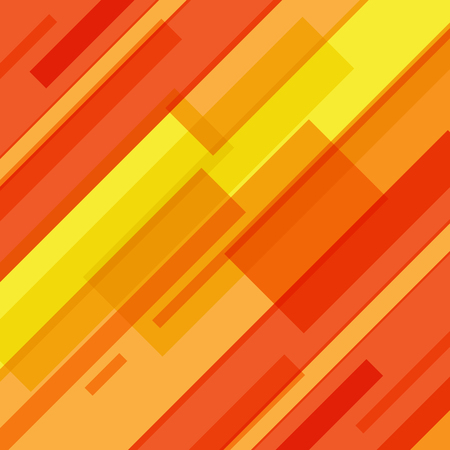 Abstract red and yellow lines technology motion background. Vector illustrationのイラスト素材