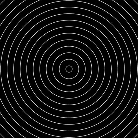 White rings over a black background - can be used as a modern techno element or patternの写真素材