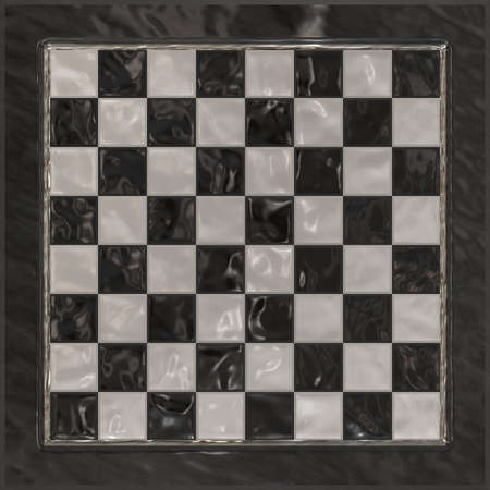A classy chessboard background with shiny relections.の写真素材