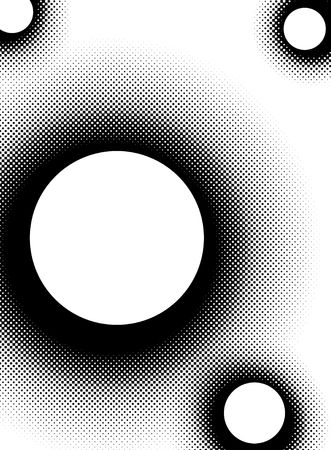 A black and white halftone background - plenty of copy space.の写真素材