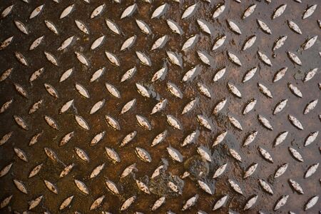 Closeup of real diamond plate material - this is a photo not an illustration.