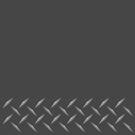 A gunmetal colored diamond plate layout that tiles seamlessly in any direction.  This vector image is easily customized to any other style.のイラスト素材