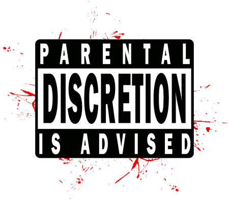 A parental discretion warning label for music or video of a mature nature.のイラスト素材
