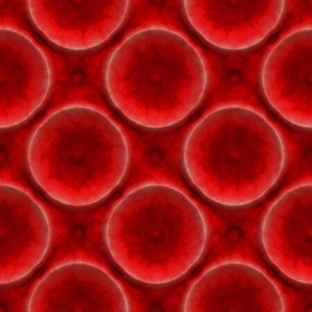 A red seamless texture that looks just like the suction cups on an octopus.の写真素材