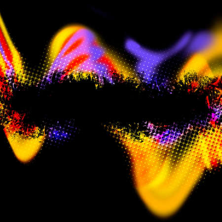 A multicolored grunge layout with plenty of copyspace.の写真素材