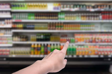 Blurred background,Supermarket shop blur backgroundの写真素材