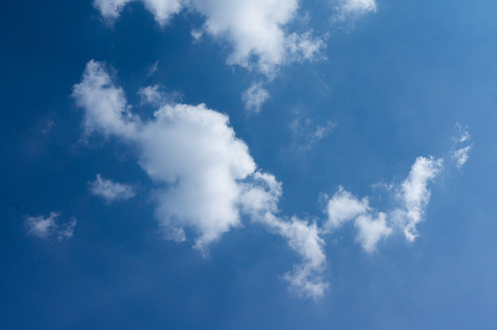 Beautiful clound in blue sky for blackgroundの写真素材