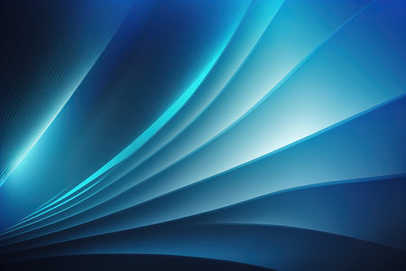 Blue light lines on black backgroundの素材