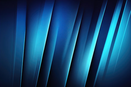 Blue light lines on black backgroundの素材