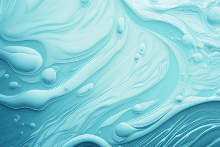 Watercolor Background in shades of blue on white background.の素材