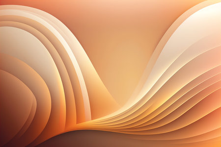 Abstract yellow curves backgroundの素材