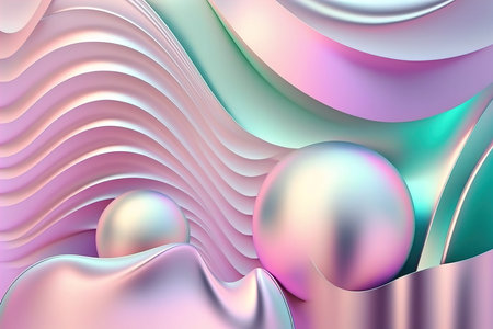 Colorful folia holographic background. Futuristic blurred template. hologram and rainbow colorsの素材