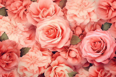 Beautiful pink rose on a backgroundの素材