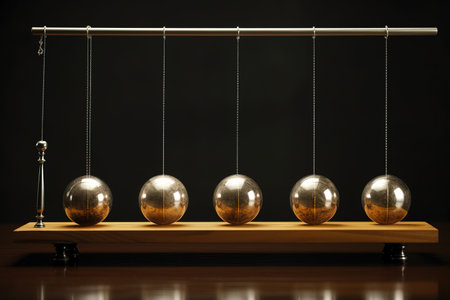 Newtons cradle an executive desktop puzzleの素材