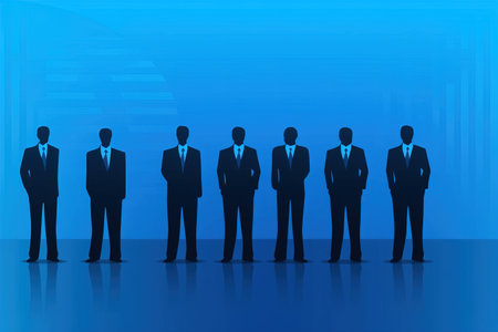 simple business blue backgroundの素材