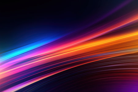 realistic background movement neon lightsの素材