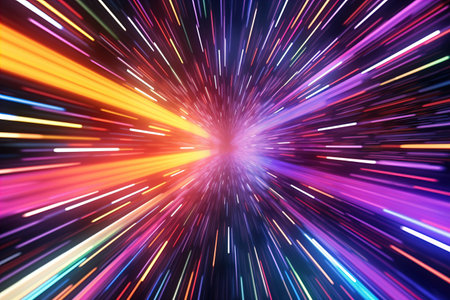 realistic background movement neon lightsの素材