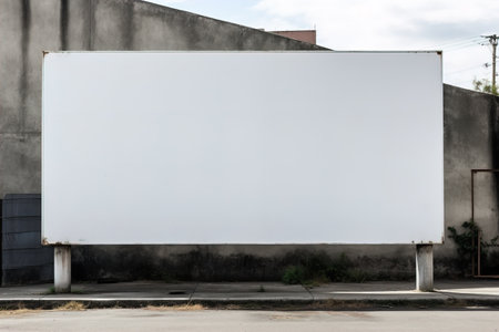 Blank billboard at city view backgoundの素材
