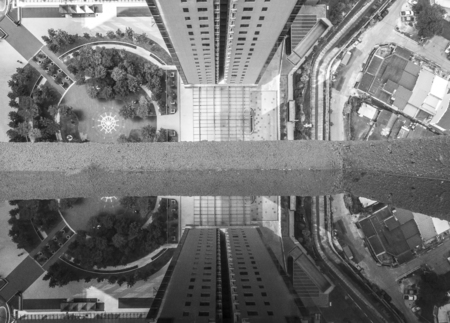 Aerial view of disparityの写真素材