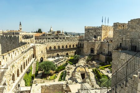 View of Herodâ€™s the great Palace and Jerusalem old city