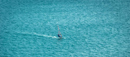 Windsurfer in the ocean