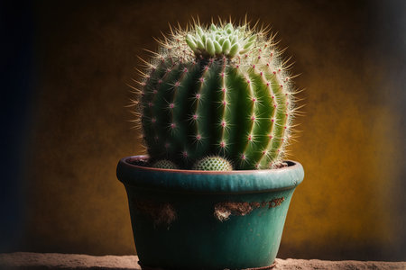 Cactus in a flowerpot, smallの素材