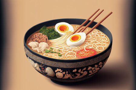 bowl of ramen with misoの素材