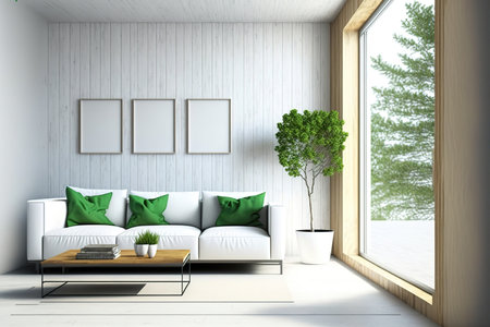 bright, modern interiorの素材