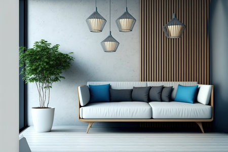 bright, modern interiorの素材