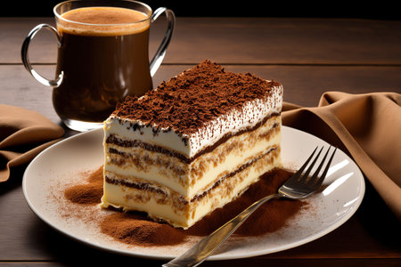 Classic dish made with mascarpone and coffee is called tiramisuの素材