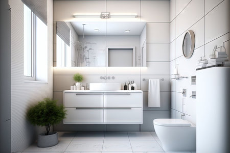Clean, contemporary family bathroomsの素材