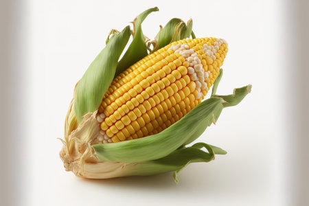 corn on a white background, isolatedの素材