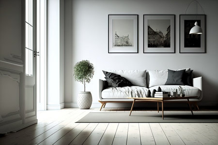 contemporary interior of a homeの素材