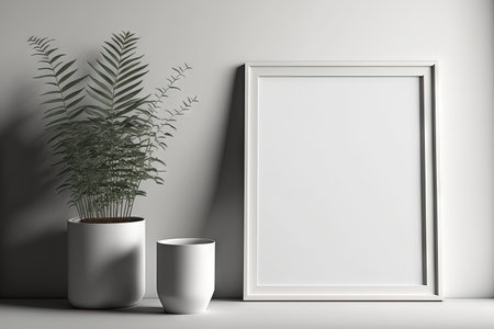 contemporary picture frame on the wallの素材