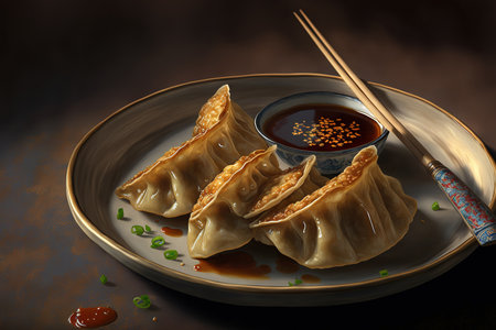 Gyoza pot stickers pot stickersの素材