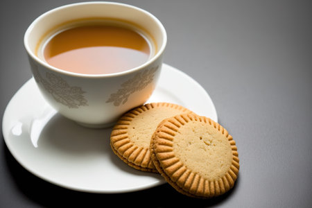 In my youth, the iconic Kaju form biscuit was great with hot teaの素材