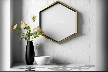 Interior bathroom mockupの素材