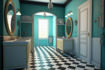 Interior of a bathroomの素材