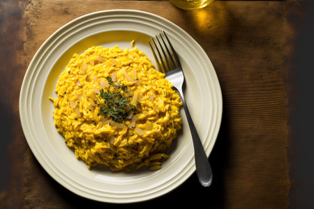 Italian saffron risottoの素材