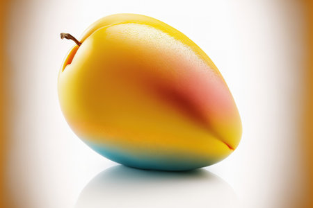 isolated mango on a white backgroundの素材
