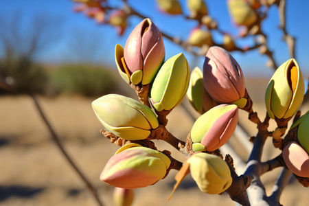 Sirora variety pistachios, ready for harvestの素材