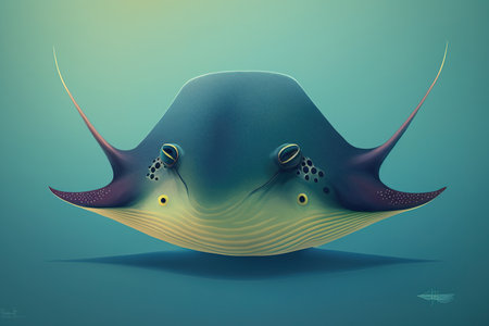 Stingray from deep seaの素材