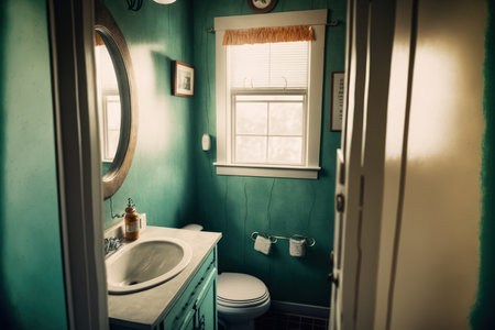 USA Auburn, WA March 21, 2020 Inside a private bathroomの素材